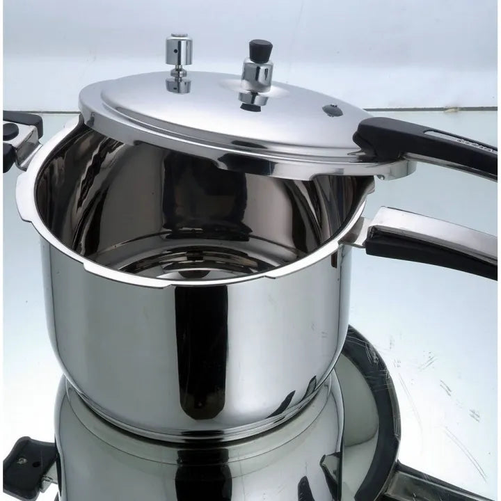 Alpha stainless steel pressure cooker heavy double bottom - view 2