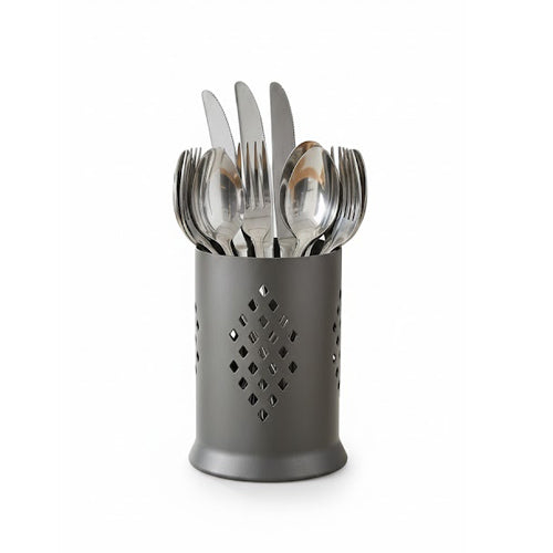 Self-draining cylindrical aluminium spoon stand – photo 2