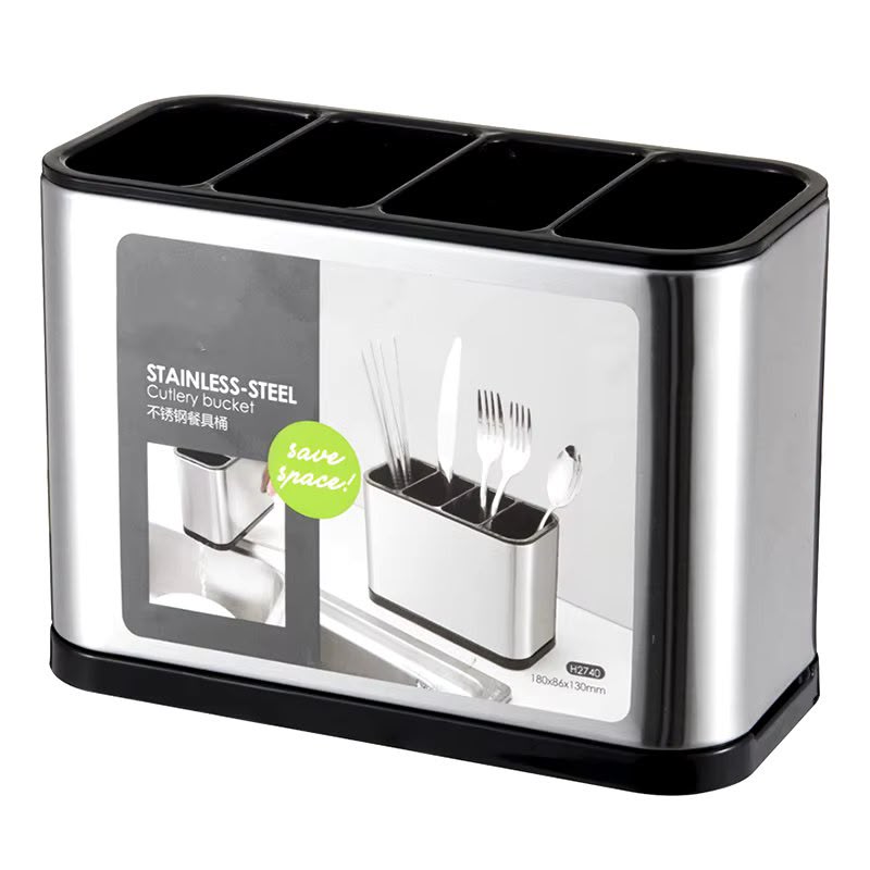 Stainless steel ventilated cutlery holder utensil organizer | Saify Homes