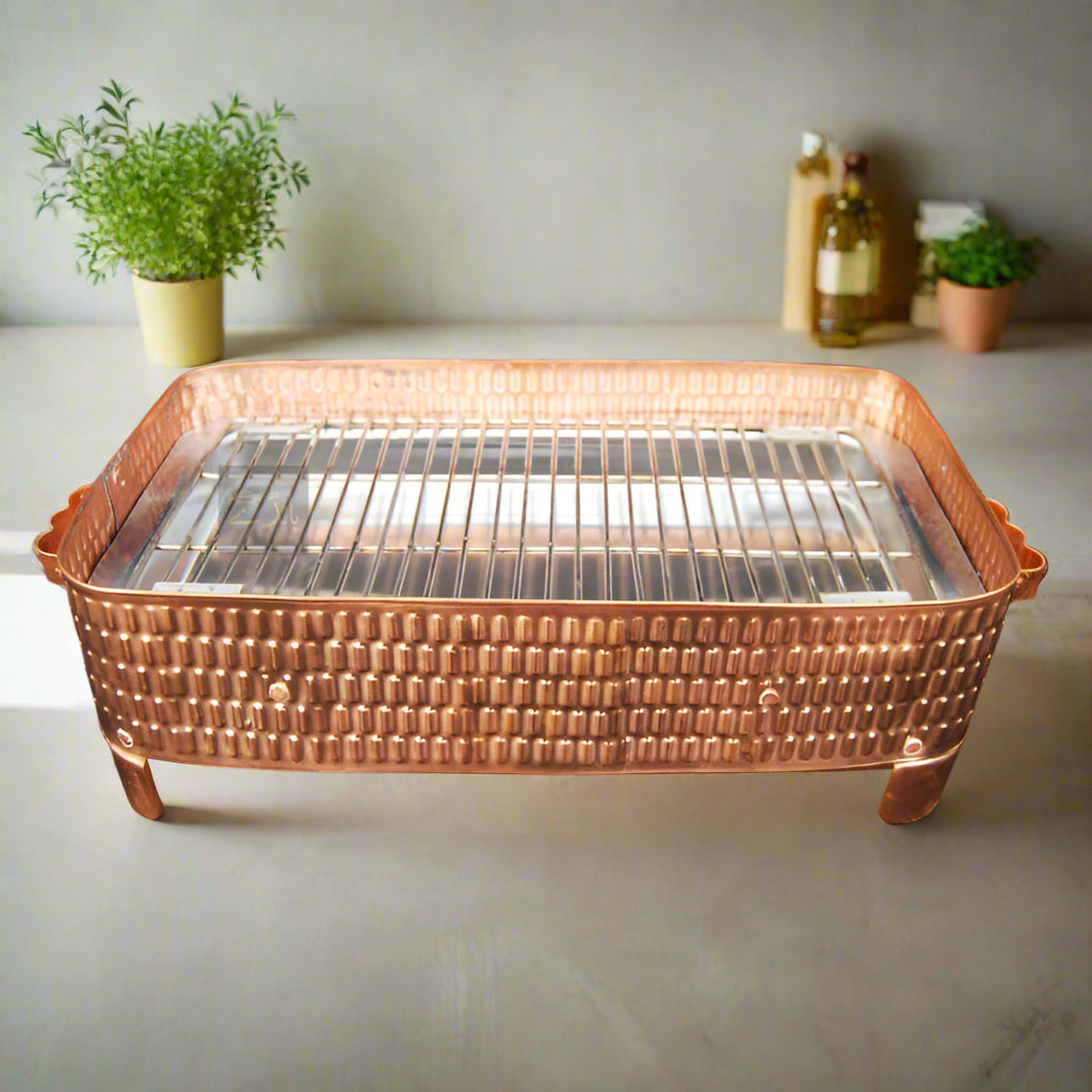 Pure Copper BBQ Grill Set – Copper Outside, Stainless Steel Inside – image 2