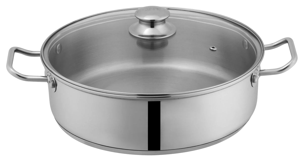 Sonex stainless steel fish pot with glass lid - view 2