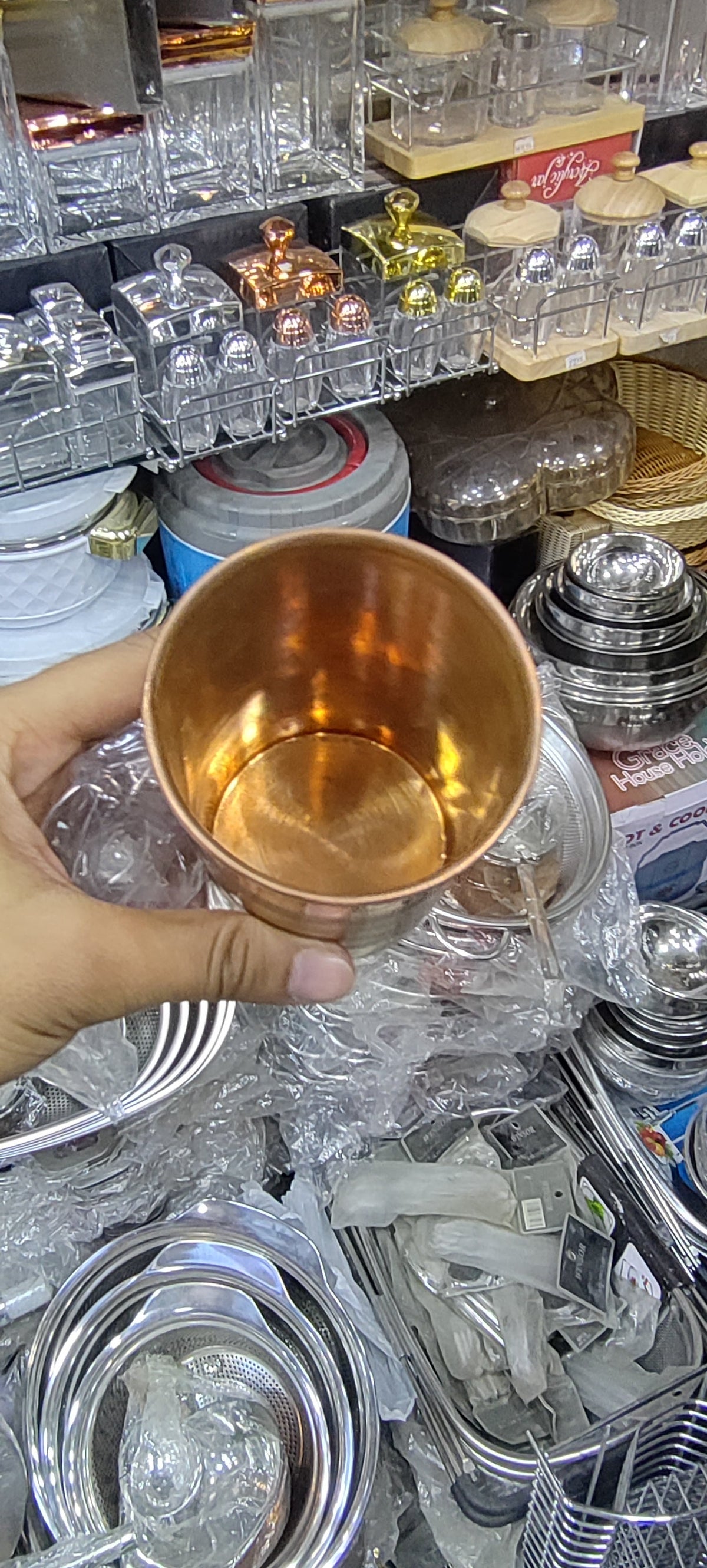 Heavy Hammered pure Copper glass real 100% original copper healthy hygienic – image 3