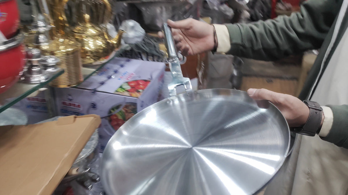 30cm stainless steel tawa hotplate - view 5