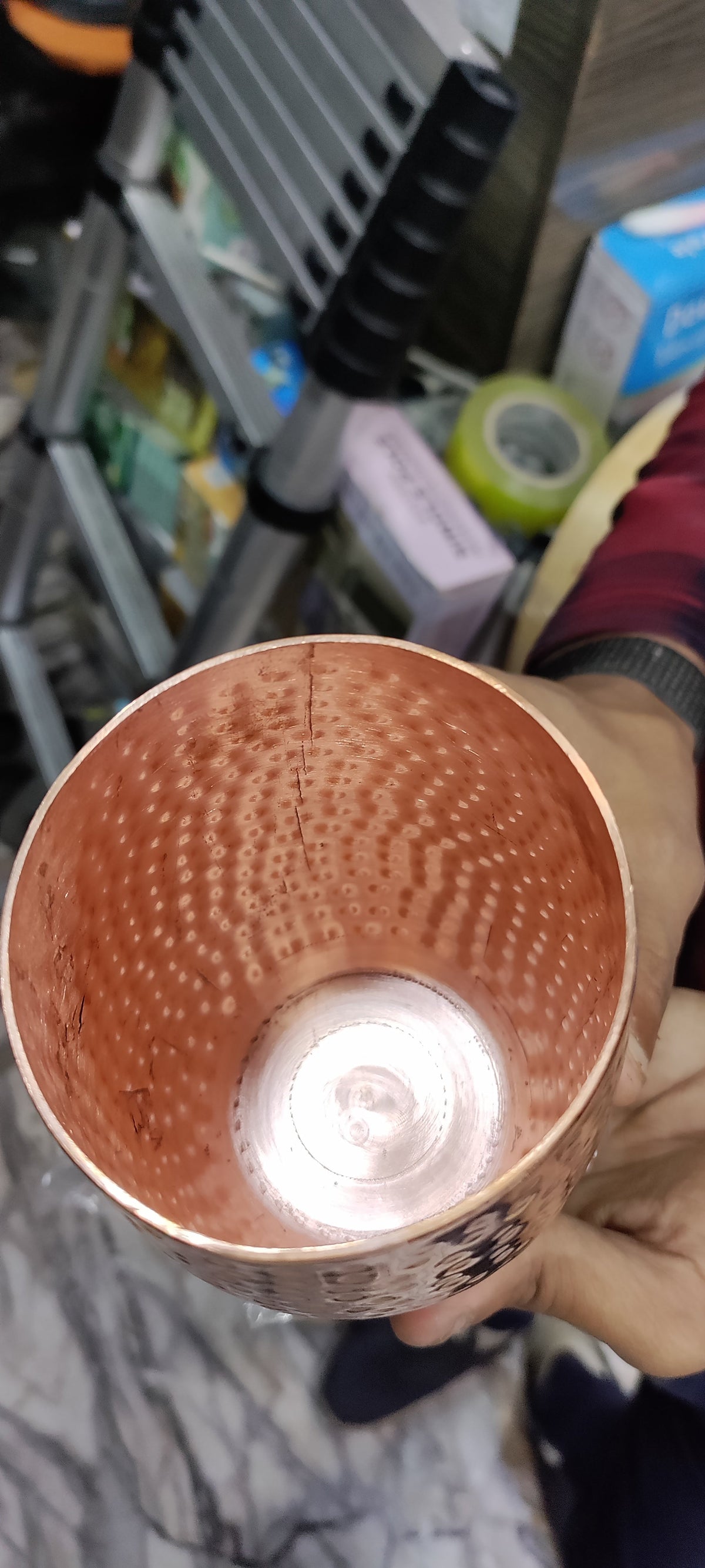 Heavy Hammered pure Copper glass real 100% original copper healthy hygienic – image 4