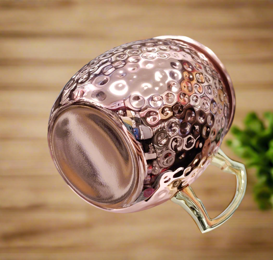 golden copper mug stainless steel