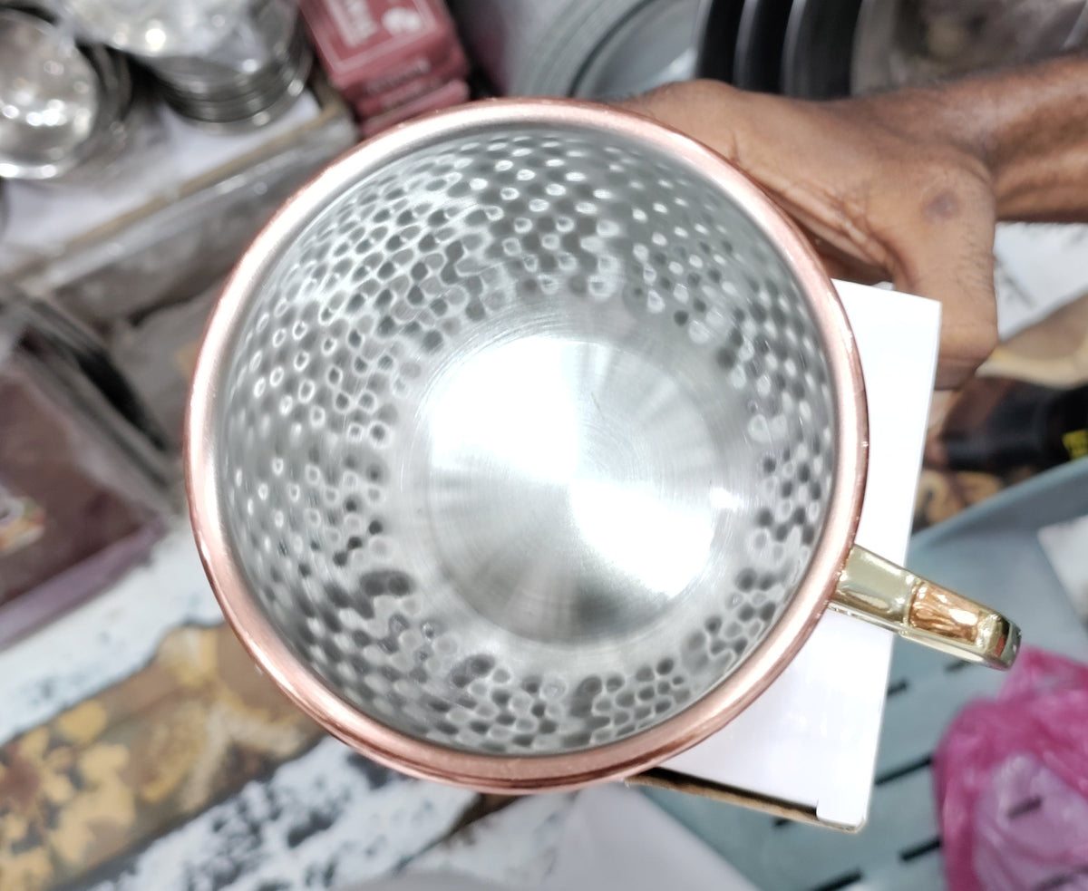 Golden Hammered Design Stainless steel mug for gifts And Your Smart Table – image 5