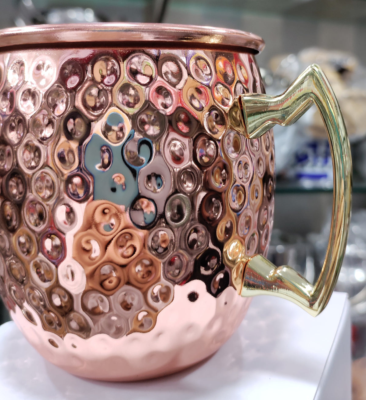 Golden Hammered Design Stainless steel mug for gifts And Your Smart Table – image 3