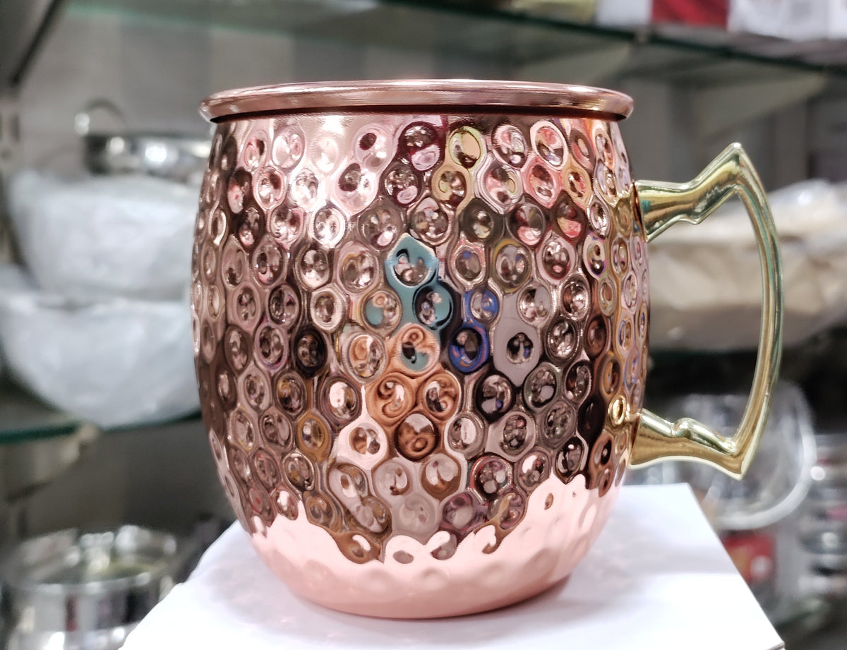 Golden Hammered Design Stainless steel mug for gifts And Your Smart Table – image 7