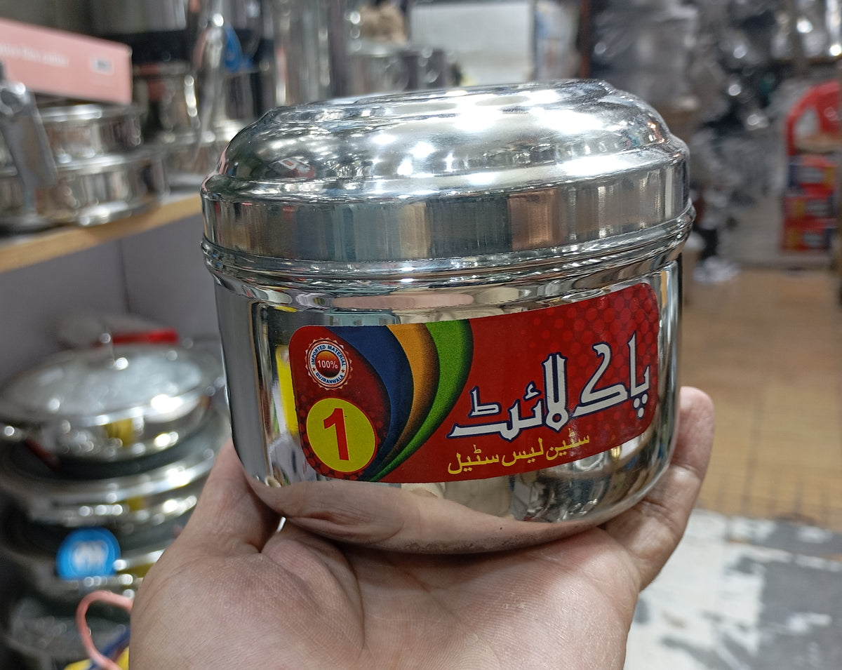 Stainless steel butter and ghee pot with lid – photo 5
