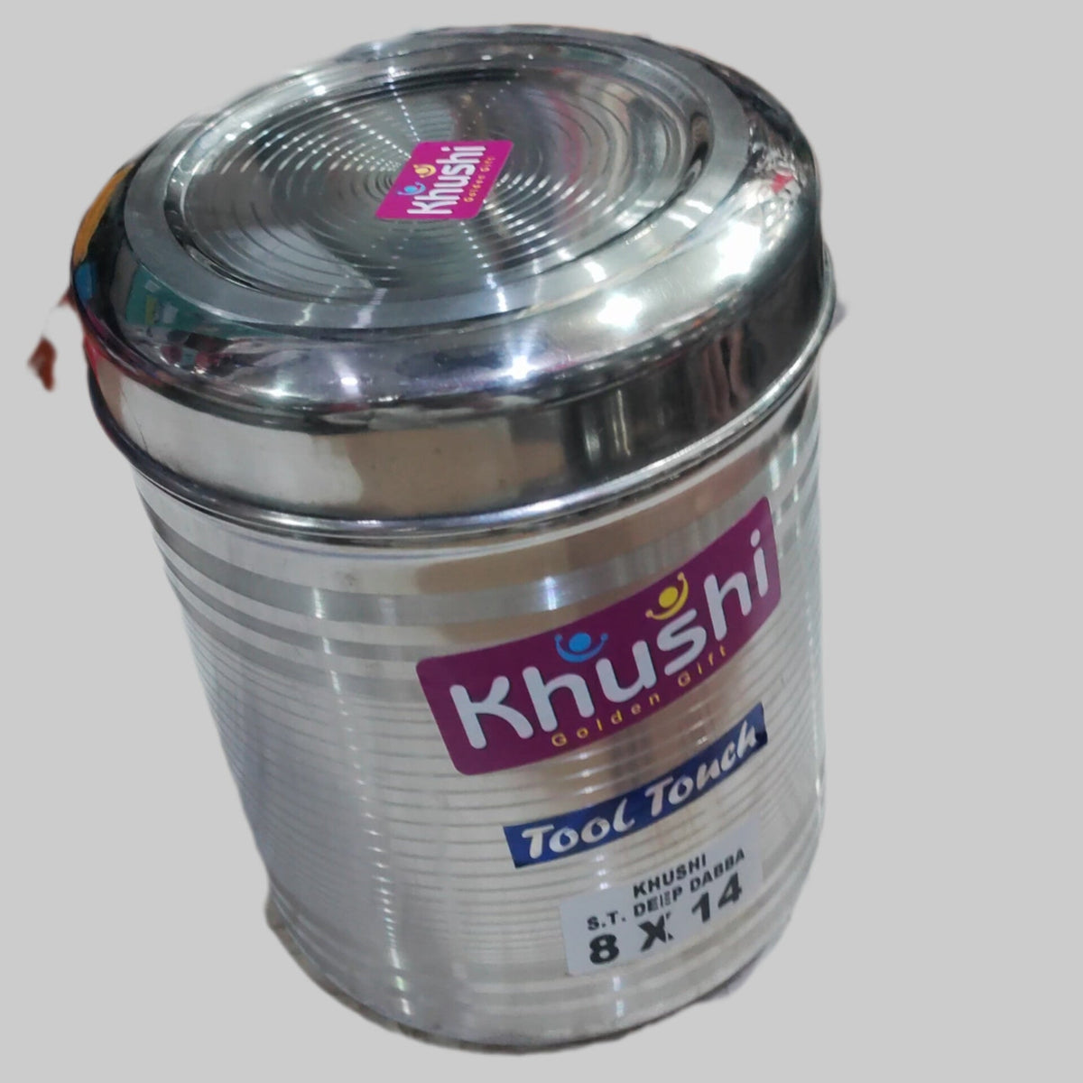 7 piece stainless steel storage dabba set for sugar rice and daal – photo 2