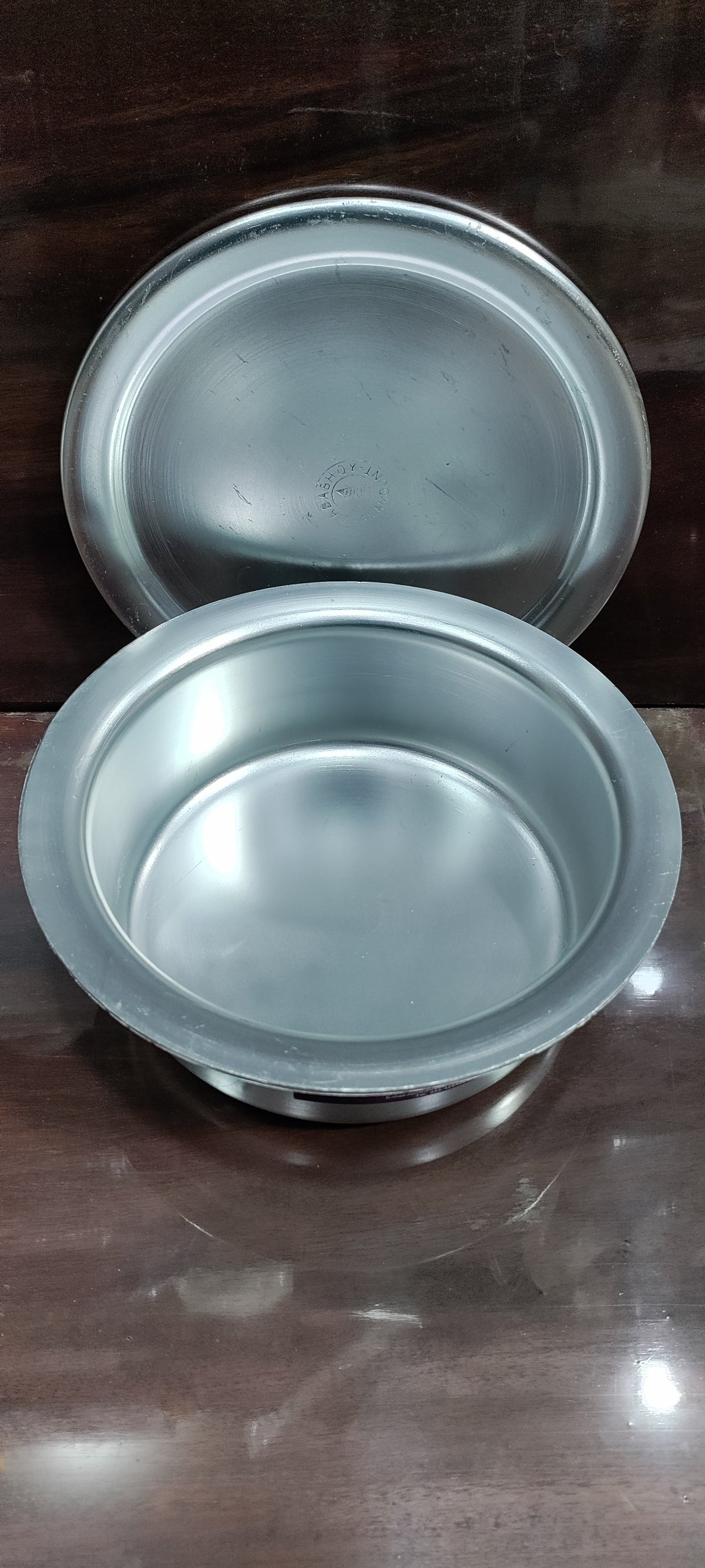 silver anodized heavy lagan flat bottom - view 4