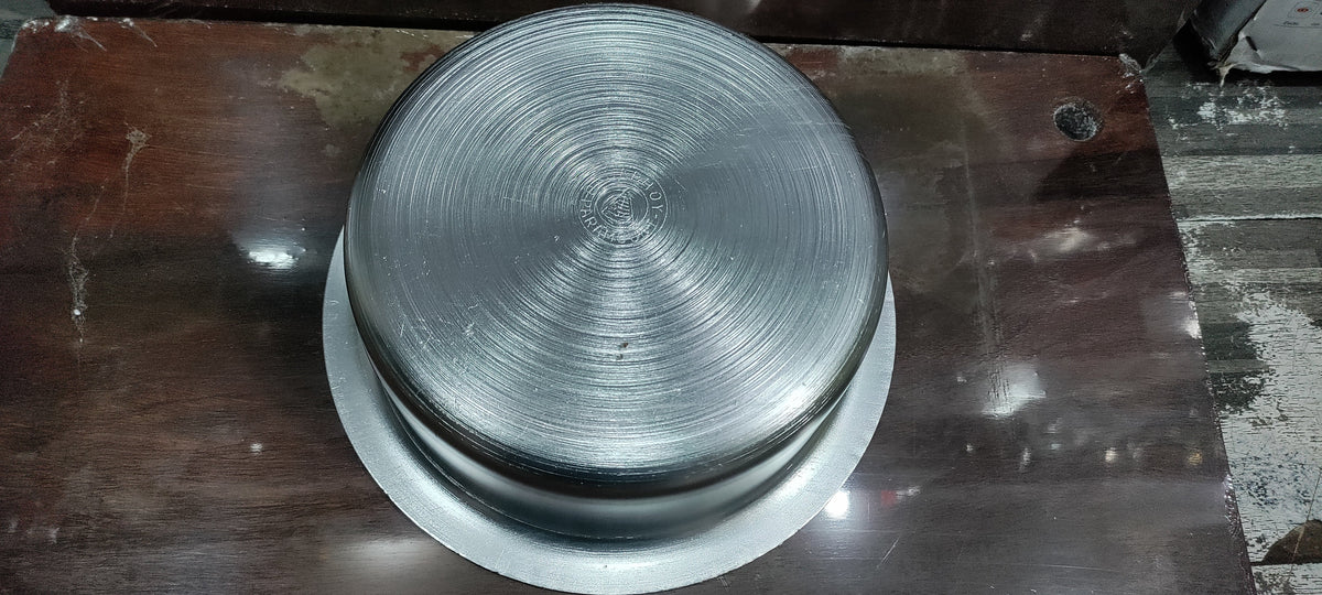 silver anodized heavy lagan flat bottom - view 2