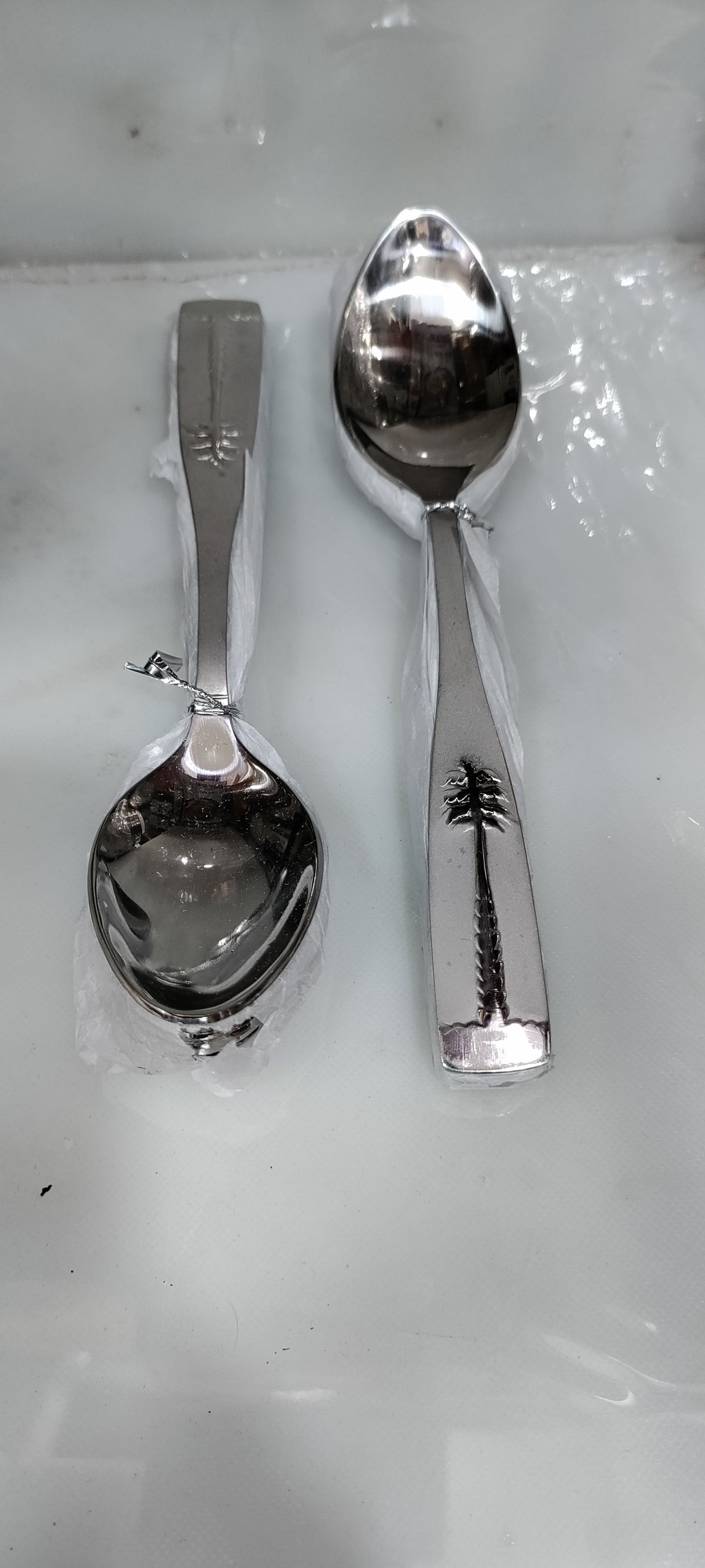 Khajoor date palm design 14 gauge stainless steel loose cutlery – photo 7