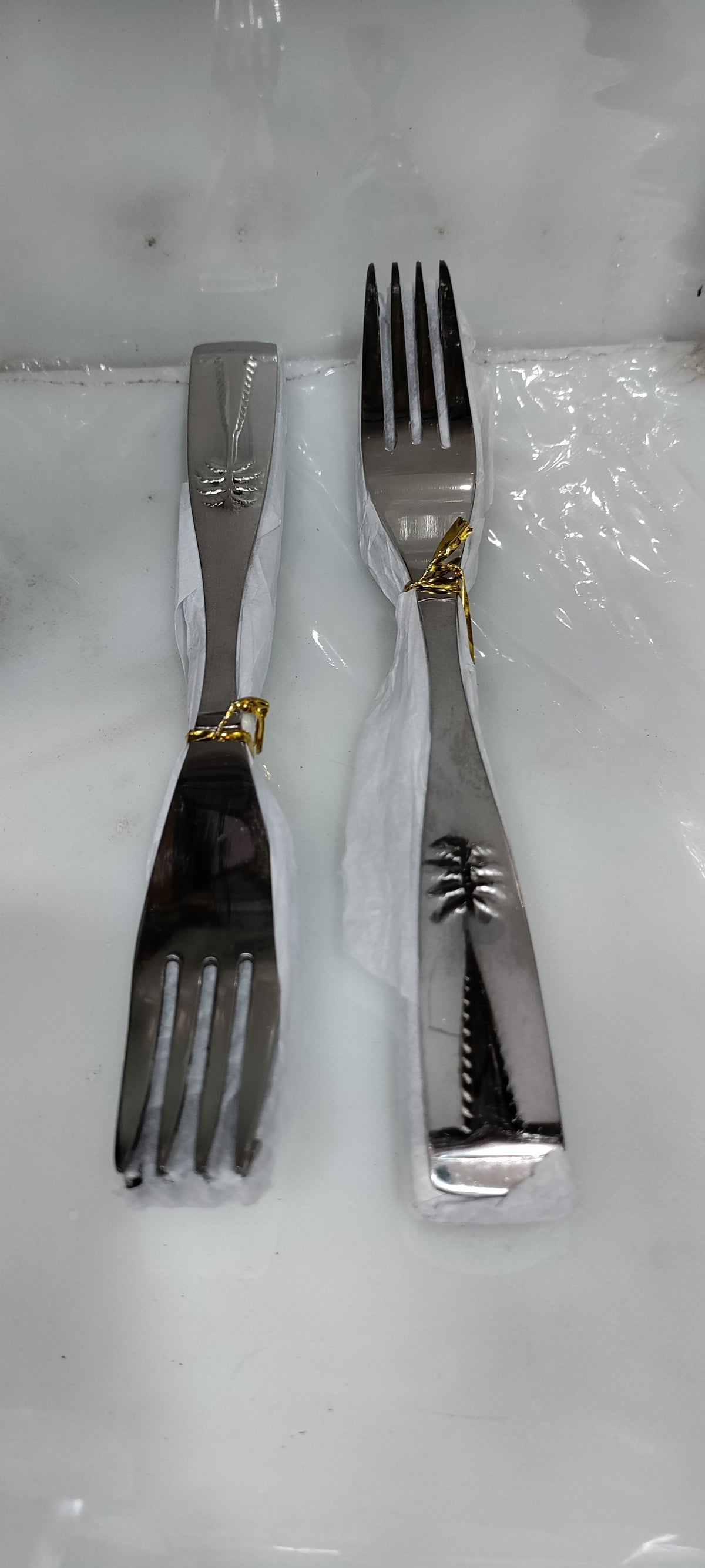 Khajoor date palm design 14 gauge stainless steel loose cutlery – photo 8