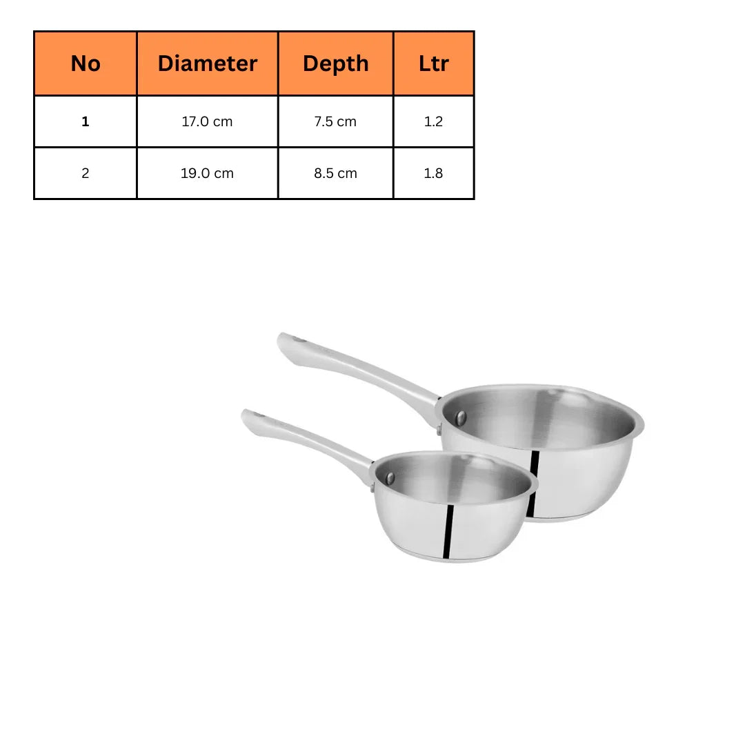 Sonex stainless steel majestic saucepan - view 3