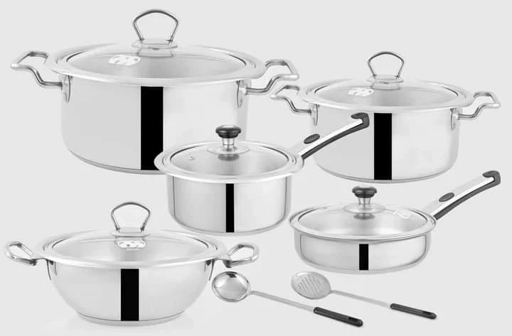 Alpha 12 pcs stainless steel cookware gift set - view 3
