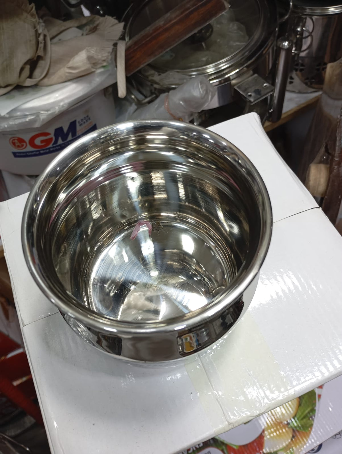Stainless steel ghee pot with lid in 250g and 500g – photo 3