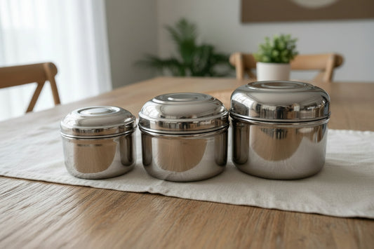 Stainless steel butter and ghee pot with lid | Saify Homes