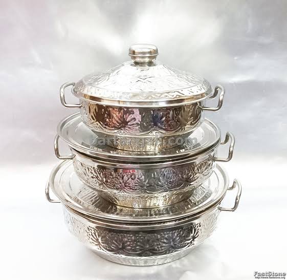naqsheen design stainless steel roti hotpot - view 4